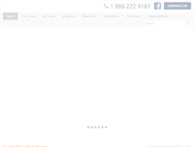 Tablet Screenshot of pedaltours.com